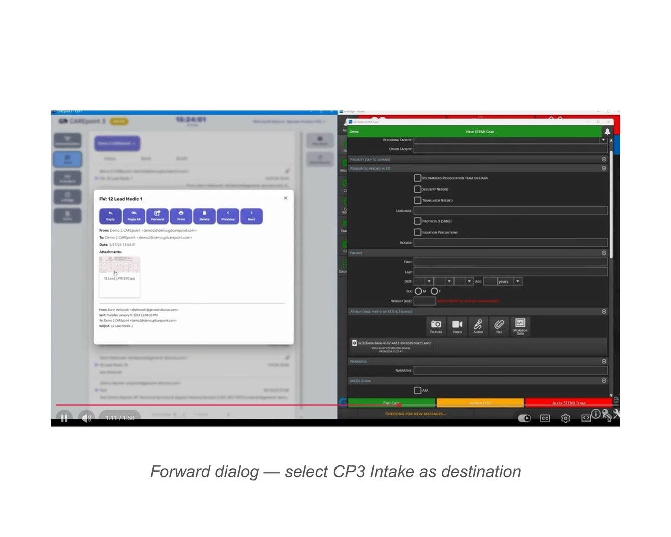 Adding Attachments and Recordings to an e-Bridge Case from CAREpoint 3