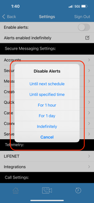 eB disabling alerts schedule 3